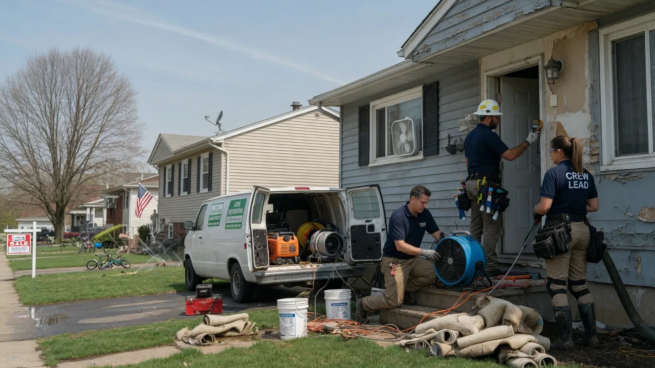 Flood Cleanup in Harrington Park, NJ near me
